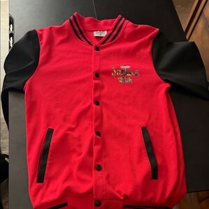Kids Red and Black Varsity Jacket